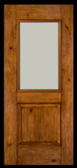 Rustic Knotty Alder 1_2 Lite Door
